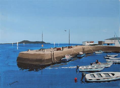 Bulloch Harbour Dalkey Painting By Tony Gunning Fine Art America