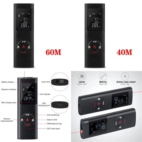 DNGHIFS 40M 60M Mini Smart Laser Distance Meter Measure Infrared