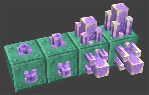 3D Amethyst Crystals Minecraft Texture Pack