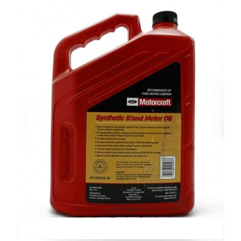 Syn Blend W X Us Qt Jug Xo W Qsp By Motorcraft Engine Oil For