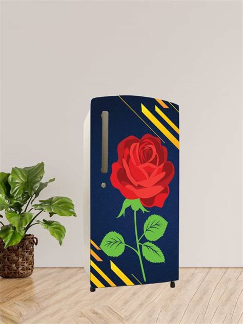 Wallpaper Mart Single Door Fridge Decorative Vinyl Sticker Wrap Size