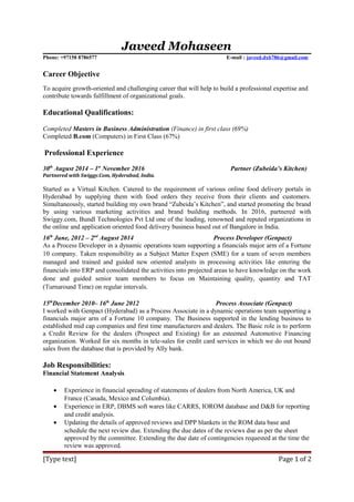 Javeed CV Dxb PDF