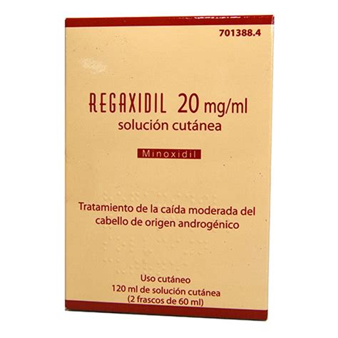 Regaxidil 20 Mg Ml Solucion Cutanea 2 Frascos 60 Ml