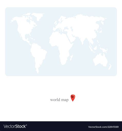 World map template Royalty Free Vector Image - VectorStock