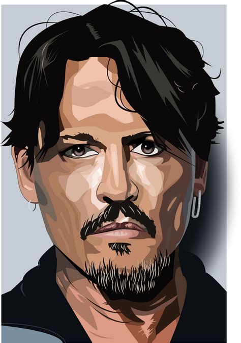 Johnny Depp Vector Portrait By 1blureye On Deviantart