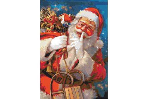 Christmas Santa Cross Stitch Patterns Graphic By Crossstitchpatterns