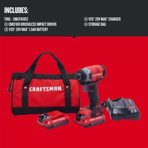 Craftsman Cmcf C V Volt Max Variable Speed Brushless Cordless