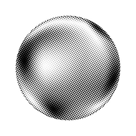 Premium Vector Halftone Sphere Comic Texture Globe Semitone Dotted