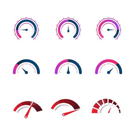 Speedometer Vector Illustration Internet Speedometer Progress Vector