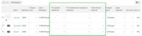 Типы цен — Документация inSales по настройкам товаров
