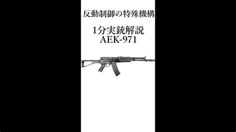 一分実銃解説 Aek 971 Youtube