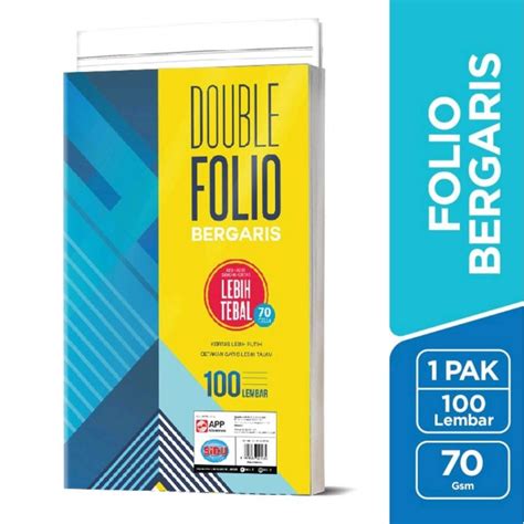 Jual KERTAS DOUBLE FOLIO BERGARIS SIDU F4 100 LEMBAR Shopee Indonesia