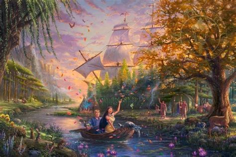 37 Disney Paintings By Thomas Kinkade That Look Even Better Than The Scenes From The Movies ...