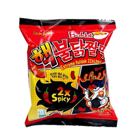 Zzaldduk X Hot Chicken Flavor Snack Extreme Samyang Drakfrukt Se
