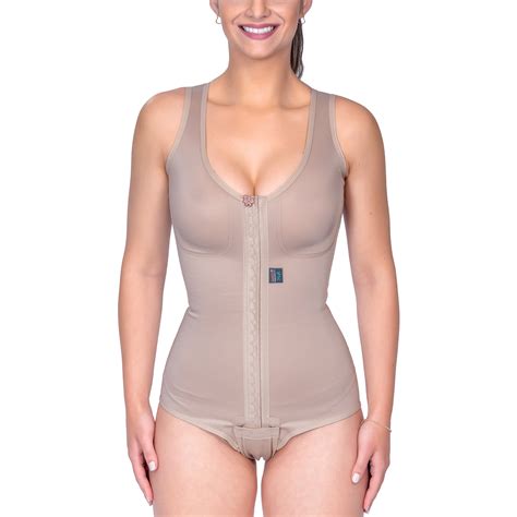 Body modelador cirúrgico compressivo Mabella 4014 Soft alça regata