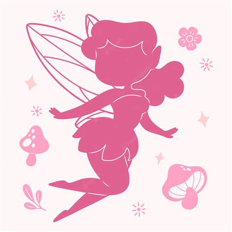 Pink Fairy Clipart Cute Fairy Character Graphics Angel Clipart