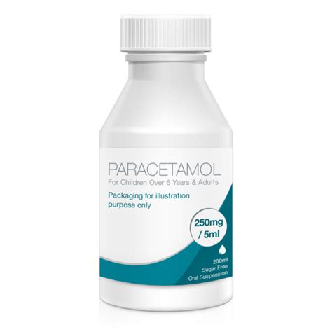 Buy Paracetamol 250mg 5ml Oral Suspension 6 Years