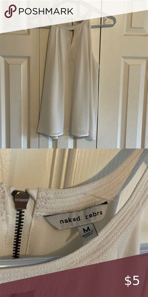 Naked Zebra Tank Top Size Medium Minimally Worn Tank Tops Zebra Tops