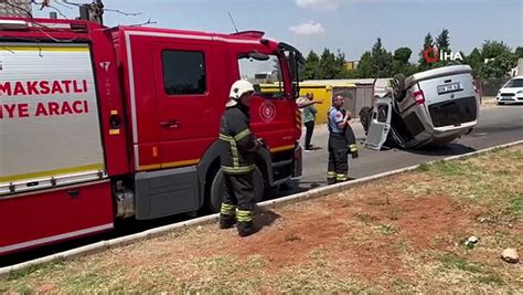 Önce refüje sonra karşı yönden gelen otomobile çarptı Feci kazada 1