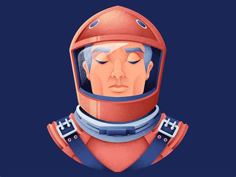 2001. A Space Odyssey: Dr. Dave Bowman by Natasha Krivonosova on Dribbble