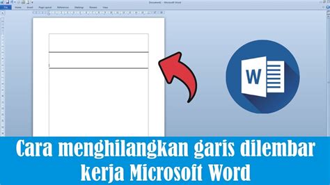 Cara Menghapus Garis Di Word YouTube