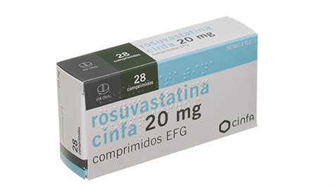 Rosuvastatina Cinfa Efg 20 Mg 28 Comprimidos Recubiertos Farmacéuticos