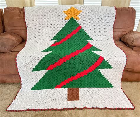 Free Christmas Crochet Blanket Patterns Easy Festive Handy