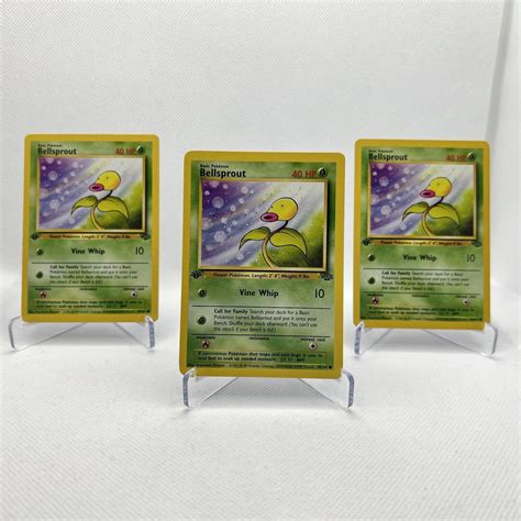 X Original Pokemon Bellsprout St Edition Jungle Card Free