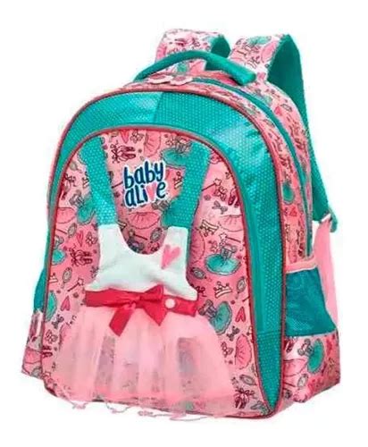 Mochila M Escolar Costas Baby Alive Infantil Pacific Mercadolivre