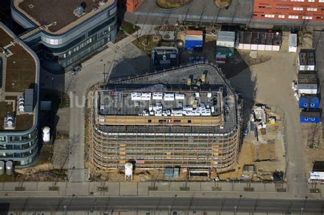 Luftaufnahme Leipzig Baustelle Erweiterungsbau Frauenhofer Institut