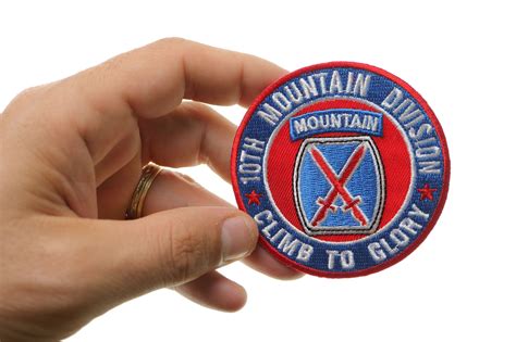 Th Mountain Division Patch Climb To Glory