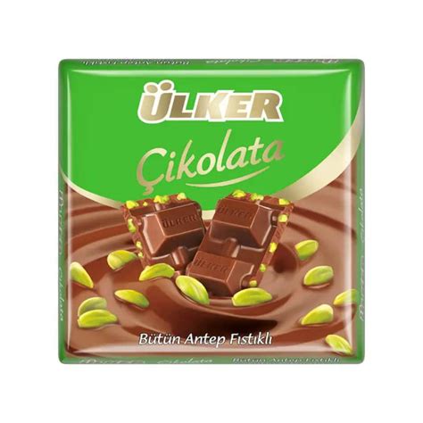 Ulker Pistachio Chocolate 6 Pcs 70 Gr