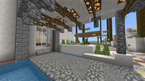 Modern Redstone Mansion Creation Redstone Minecraft Pe Maps