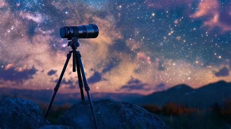 A Tripod Setup For Astrophotography Capturing Constellations With A