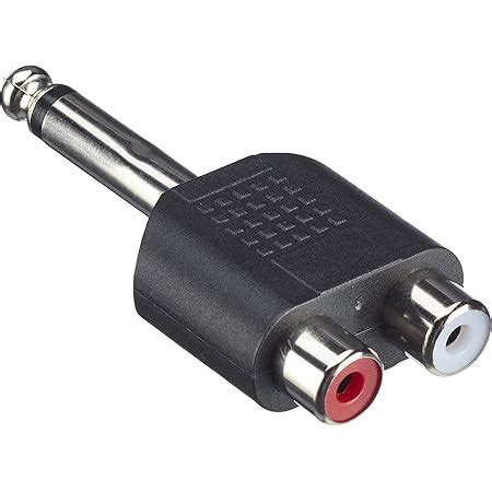 Inline Audio Adapter Mm Klinke Stecker Auf X Cinch Buchse