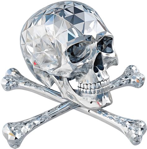 Intricate Jolly Roger Skull Clipart For Pirate Artwork 54307889 Png