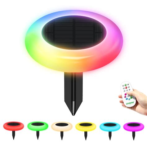 Intelamp Colorful Solar Lights Stf Outdoor Color Changing Solar