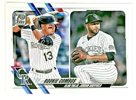 Mlb Topps Alan Trejo Jordan Sheffield Rookie Combo Colorado