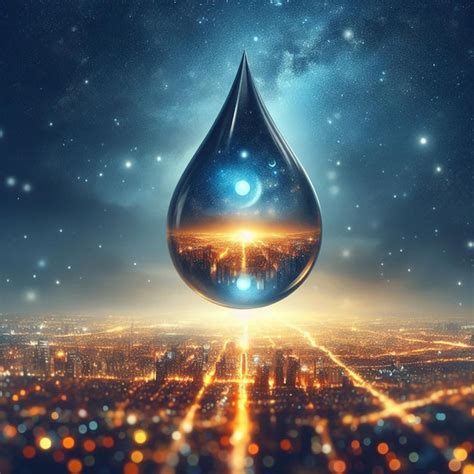 Premium Photo | Earth Water Droplet