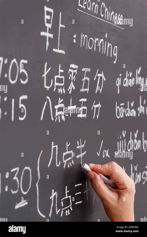 Learning chinese alphabet "pinyin" in classroom Stock Photo - Alamy 