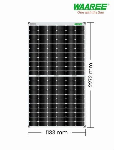 540W Waaree Bi 55 540 Framed Dual Glass Mono PERC Bifacial Module 24V