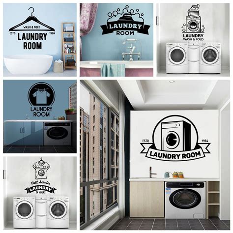 Jual Stiker Dinding Laundry Room Wall Sticker Hiasan Dinding Custom