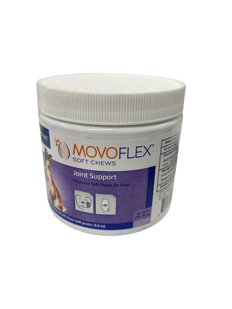 Movoflex Hip And Joint Support 60 Soft Chews For Medium Dogs 40 80lbs