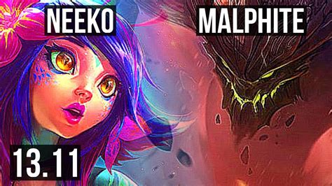 Neeko Vs Malphite Top K Mastery Games Kr Master