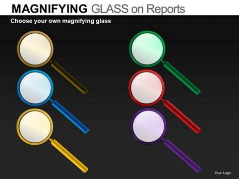 Editable Magnifying Glass Graphics Powerpoint Download