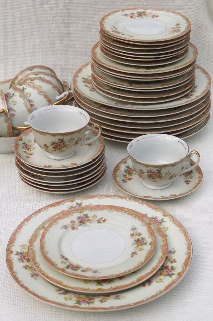 Vintage Hand Painted Made In Japan Esco Fine China Dinnerware Service