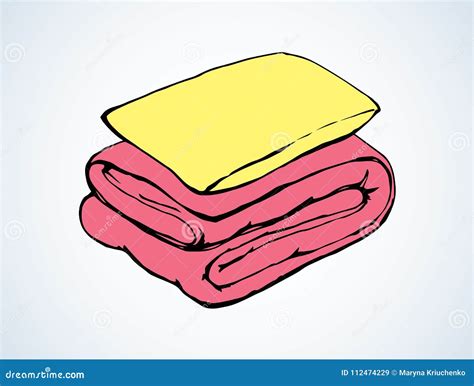 Blanket Vector Drawing 112474229