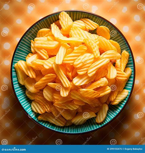 Plate Of Chips Potato Snacks Ai Generated Image Stock Image Image