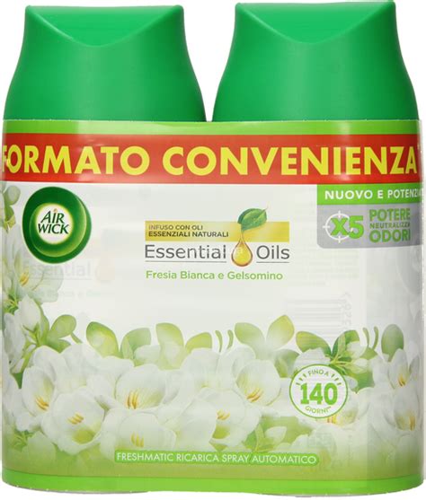 AIR WICK FRESIA E GELSOMINO SPRAY RICARICA X2 FORMATO CONVENIENZA