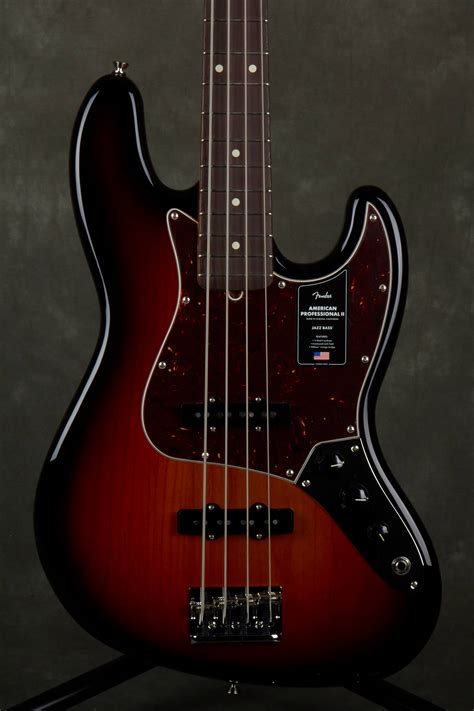 Fender American Professional Ii Jazz Bass Rw 3 Tone Sunburst Rich Tone Music